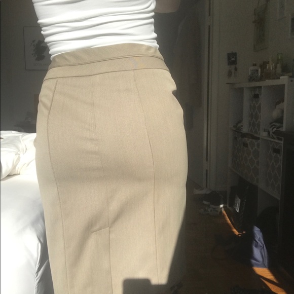 Tan Pencil Skirt - Picture 3 of 3